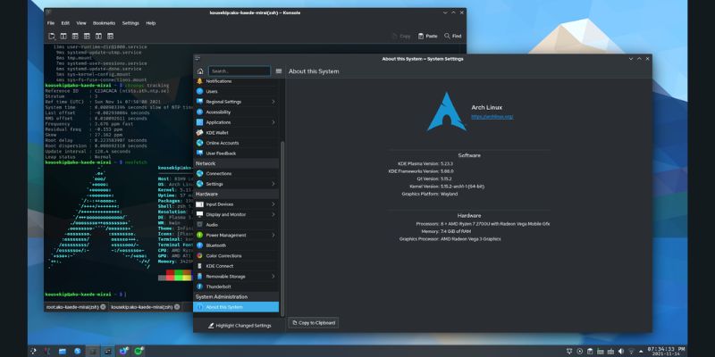 best linux distros for programming ; arch linux