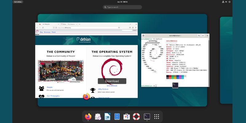 best linux distros for programming; debian