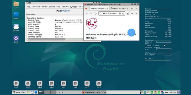 best linux distros for programming; puppy