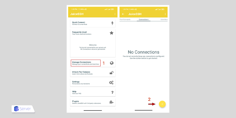 Add a new connection