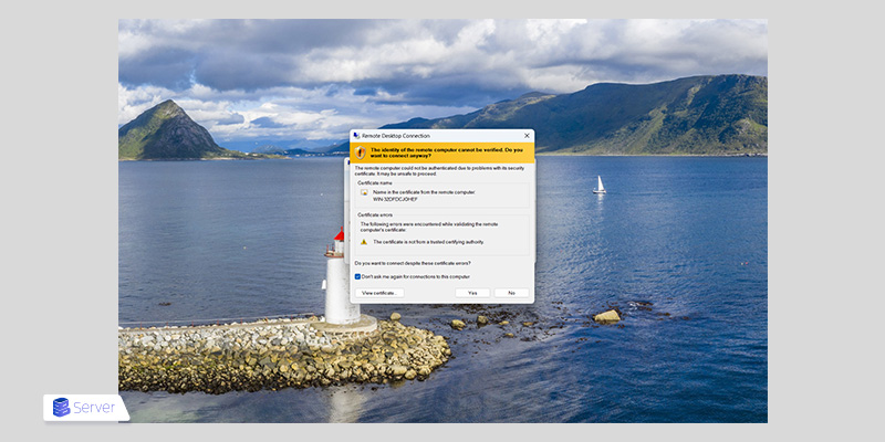 warning message