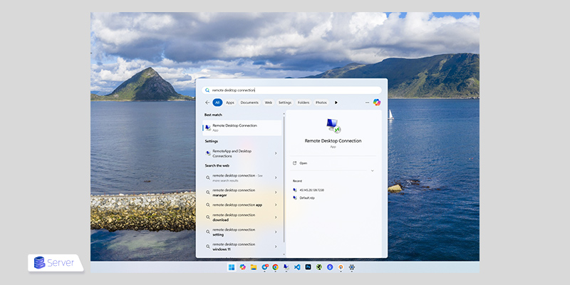 start menu
