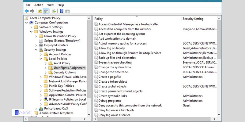 Group Policy Object Editor